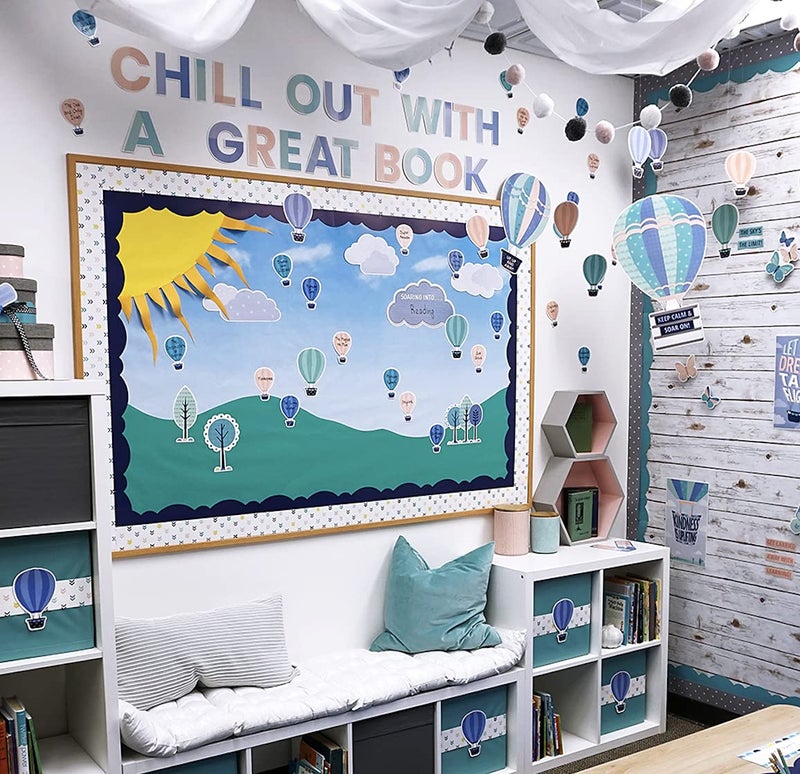 Creative Teaching Press CTP Calm and Cool Soaring High Bulletin Board, Room Displays, 57 Pieces (Creative Teaching Press 8596) - Image 2